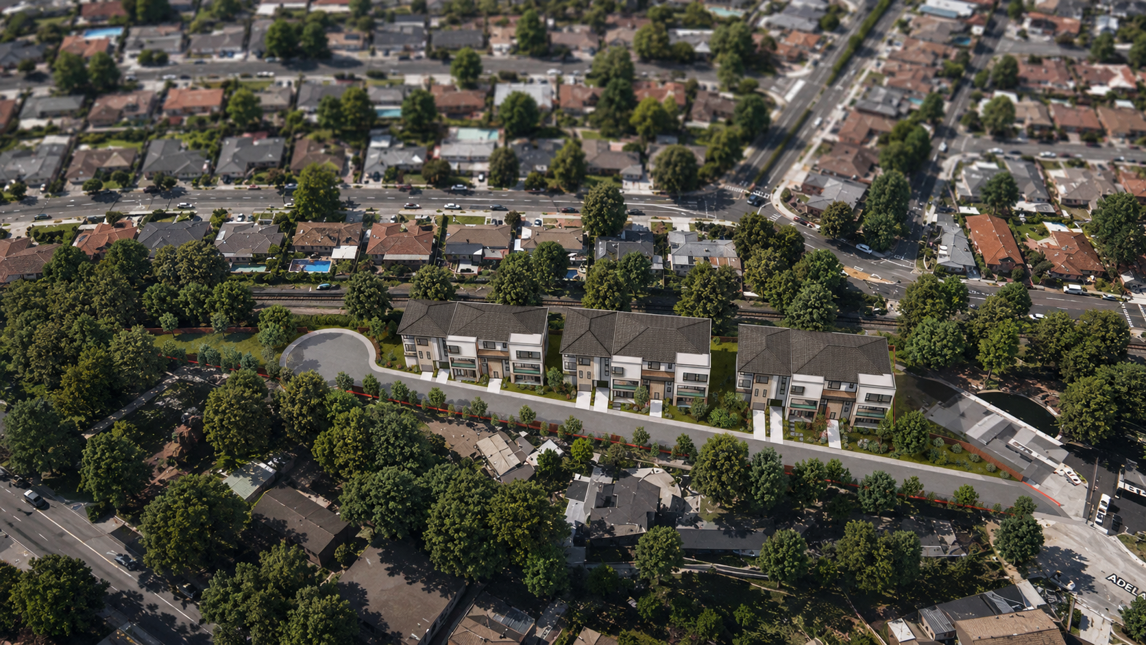 Small townhome subdivision
